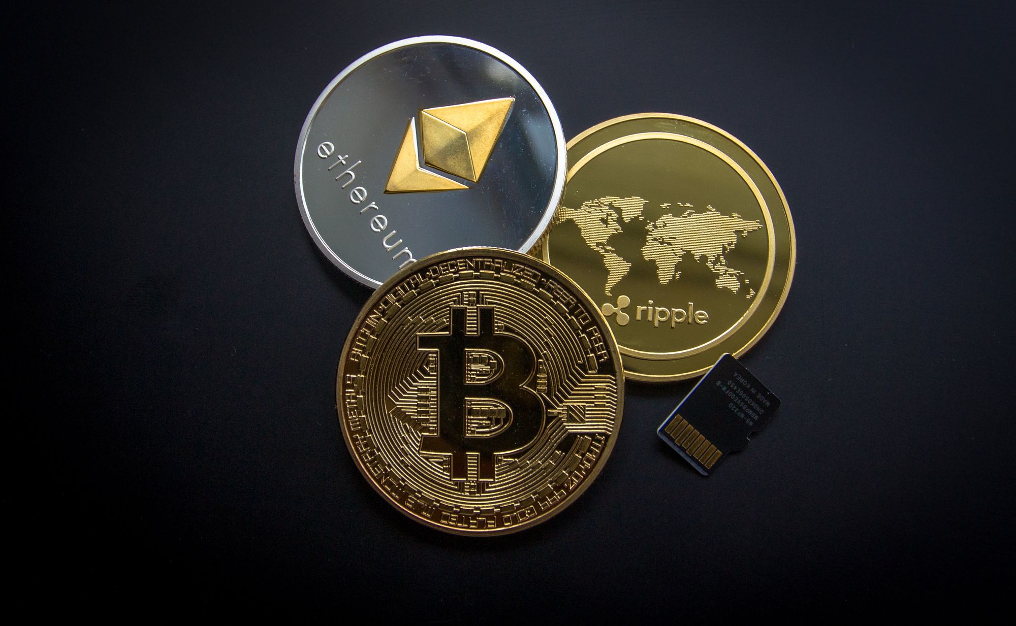 Ethereum, Bitcoin and Ripple