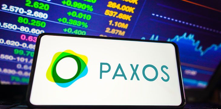 paxos logo on a screen