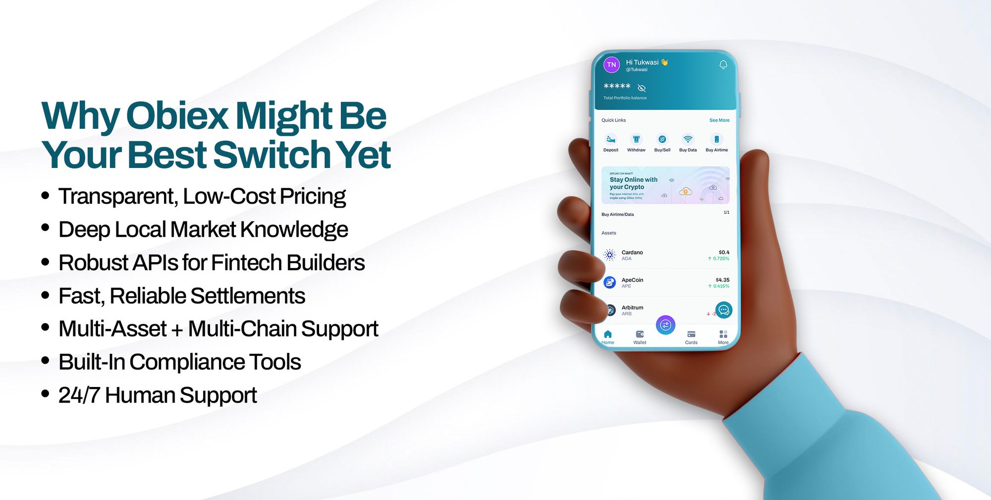 7 reasons to choose Obiex as a crypto partner