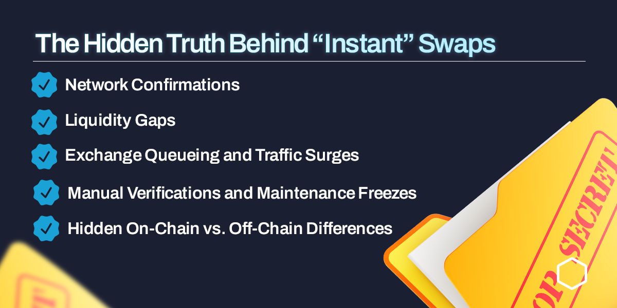 The Truth About “Instant” Crypto Swaps: What They Don’t Tell You