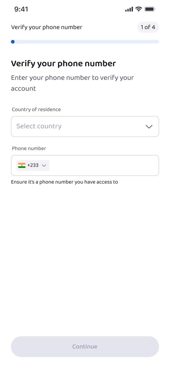 Phone Number Verification Page