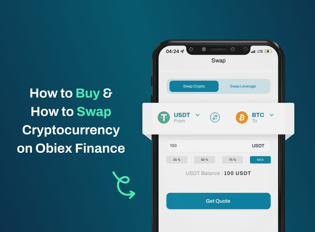 How to Buy & How to Swap Cryptocurrency on Obiex Finance