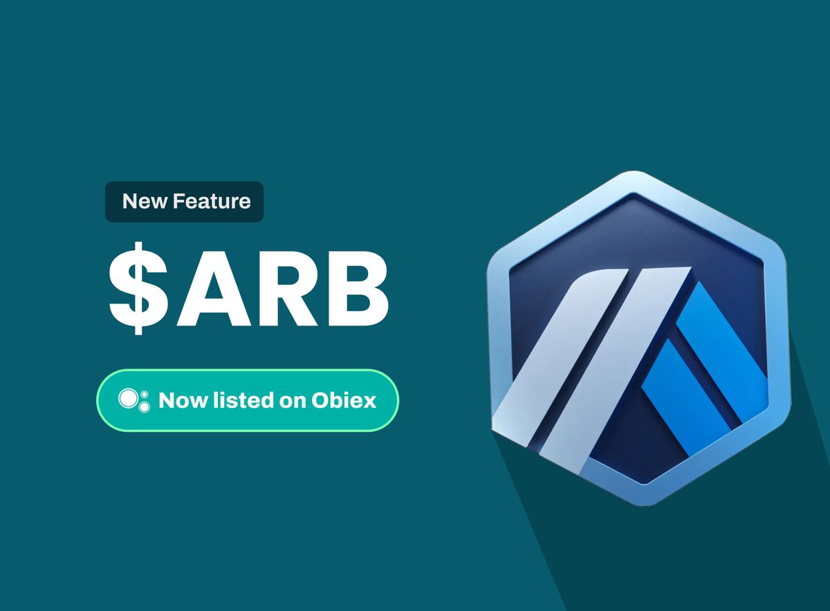 New Coin Listing - Trade Arbitrum (ARB) on Obiex Now