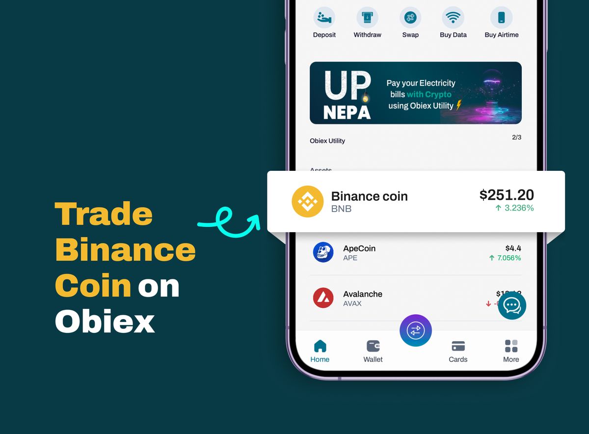 How to Buy, Sell and Trade BNB on Obiex
