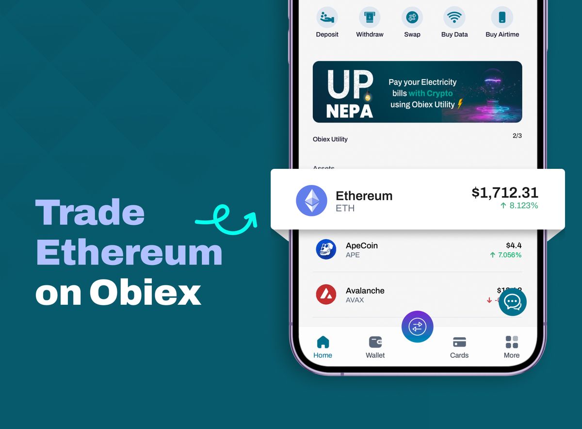 How to Buy, Sell and Trade Ethereum (ETH) on Obiex