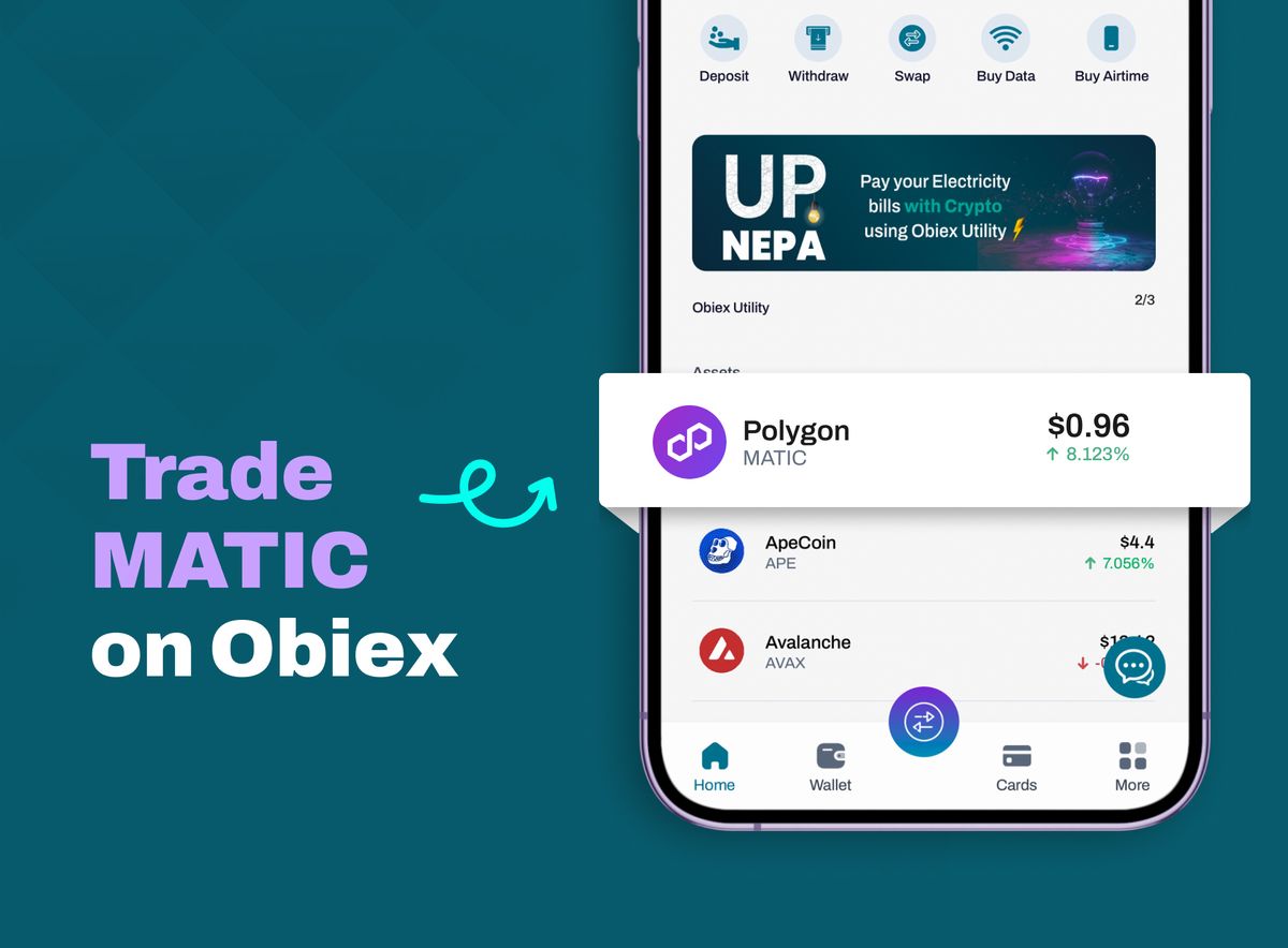 How to Buy, Sell and Trade Polygon MATIC on Obiex