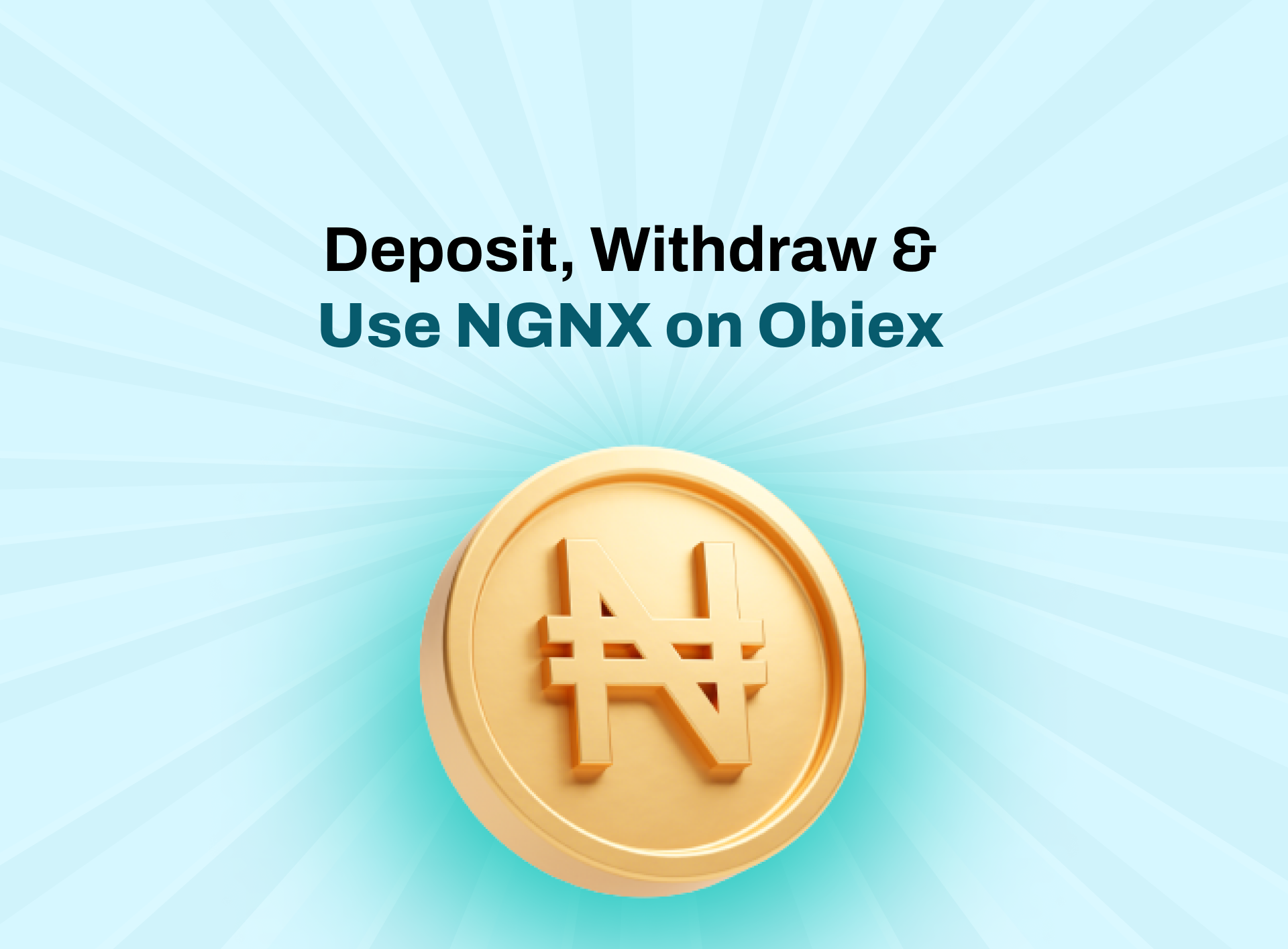 NGNX Naira Stablecoin on Obiex; How To Deposit, Withdraw and Use NGNX on Obiex