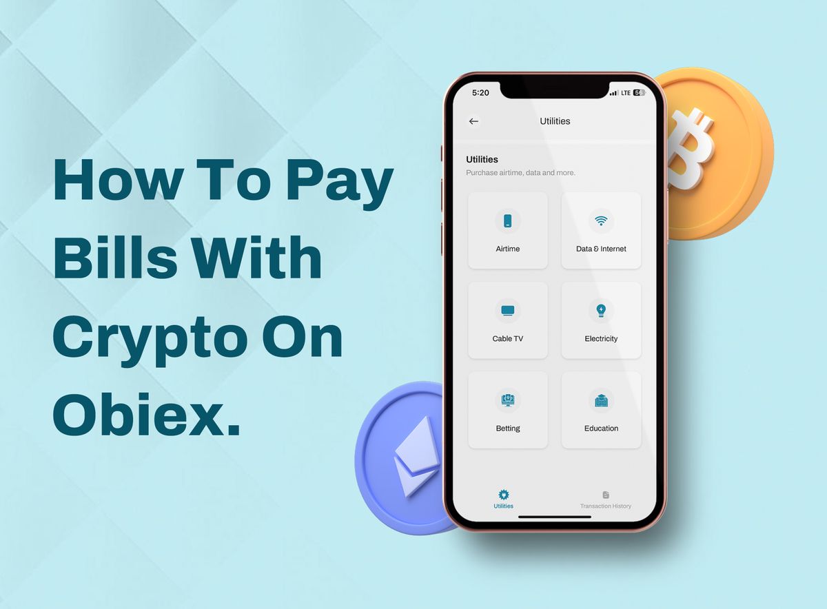 How To Pay Bills (Airtime, Data, Electricity, Cable, WAEC, JAMB) with Crypto on Obiex