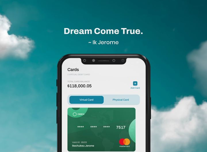 Obiex Virtual Cards is a Dream Come True- Obiex CEO