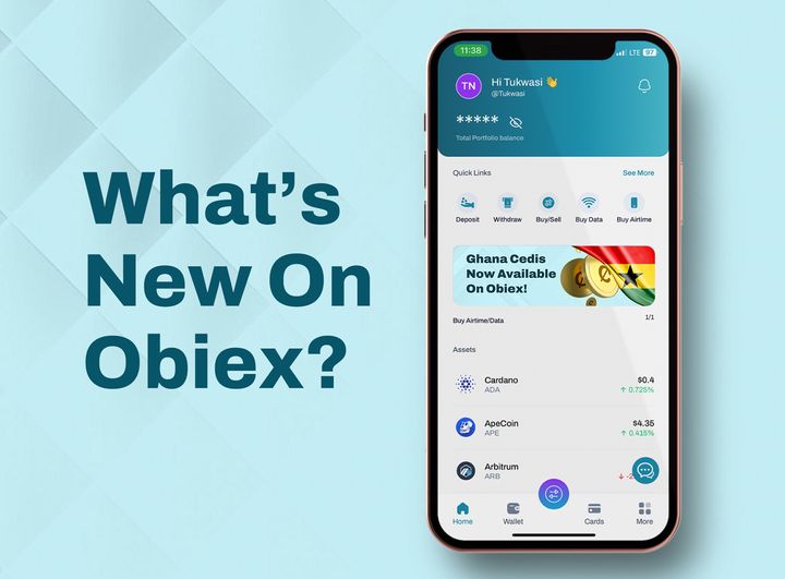 What’s New On Obiex: Improved Swap Interface, Swap History Tracking, Ghs Listing, and App Update