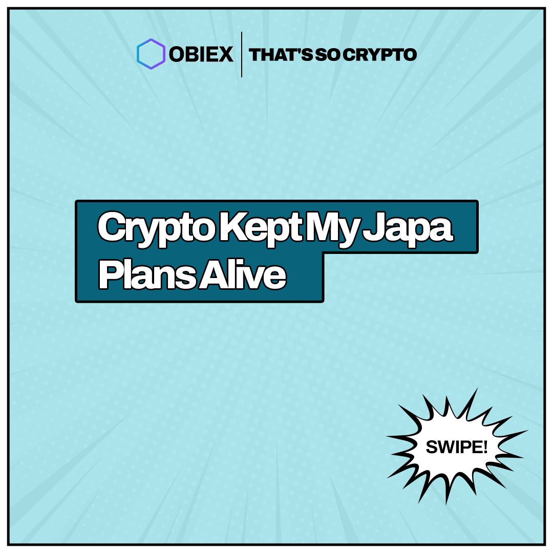 That's So Crypto: Crypto Kept My Japa Plans Alive