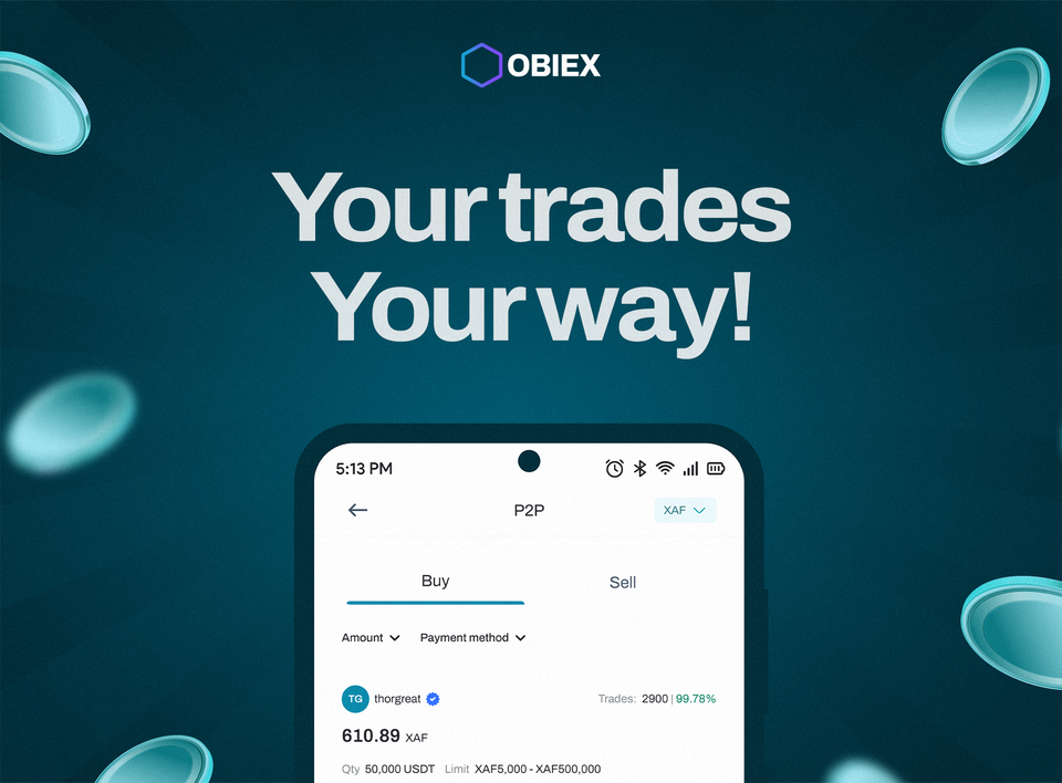 New Feature on Obiex: P2P Trading for XAF